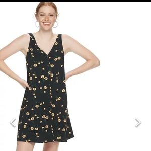 Popsugar button front floral dress